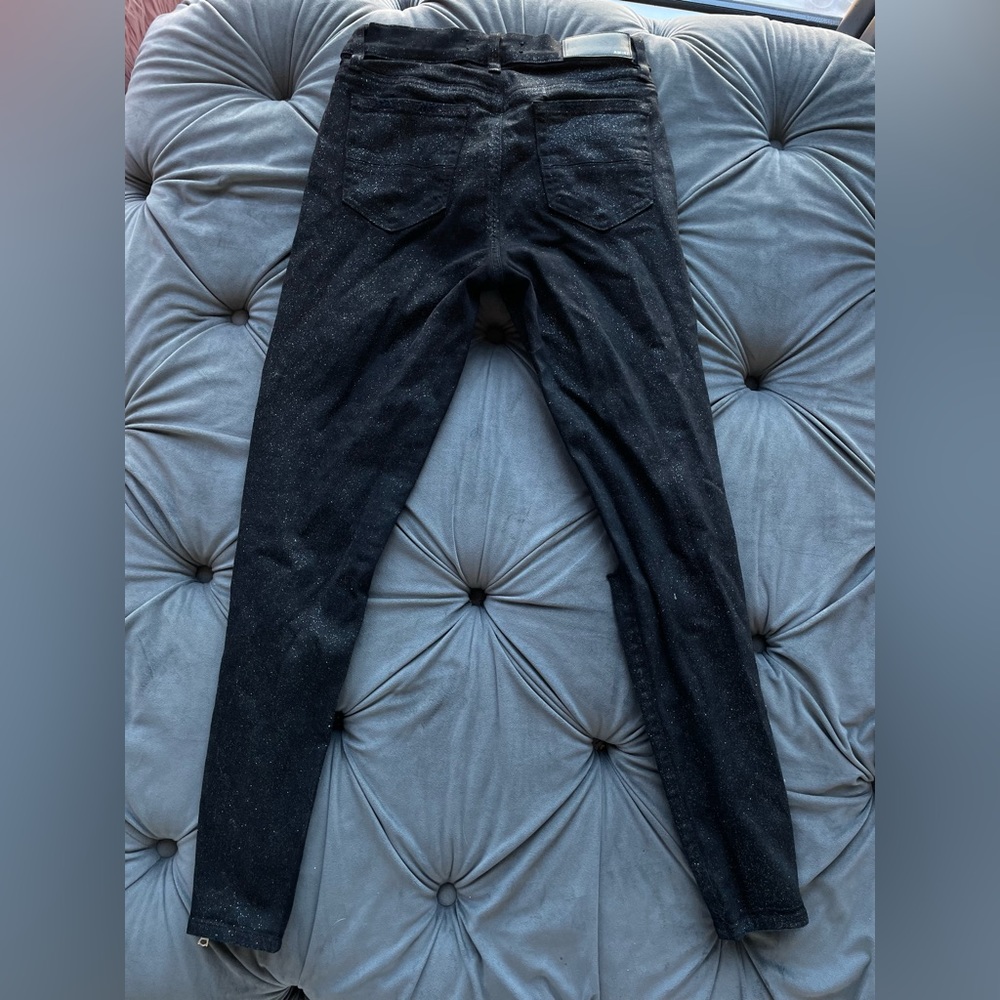 Amiri Women's Black Glitter Thrasher Jeans | Closet Label #120.) - Picture 13 of 16